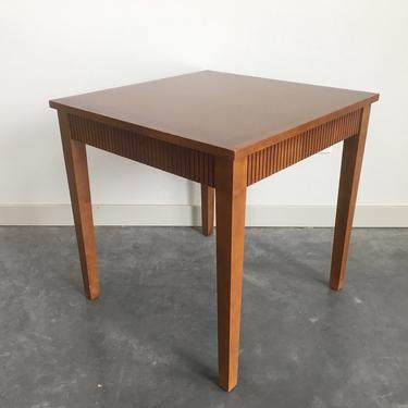 vintage mid century square accent table.