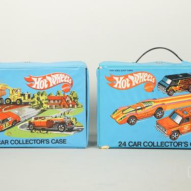 2 Hot Wheels Mattel 24 Car Carrying Cases w/ Cars