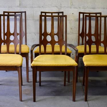 Mid Century Modern Walnut Dining Chairs Brasilia