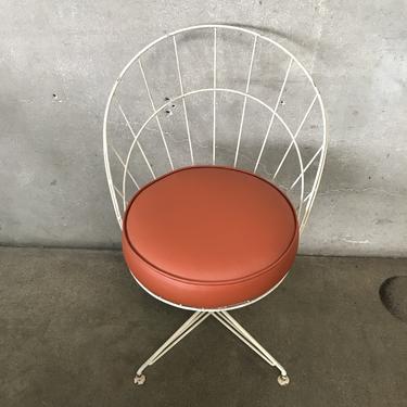 Mid Century Modern Metal Wire Chair