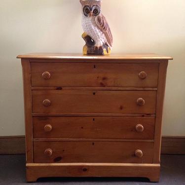 Dresser and owl lamp 38 wide 34 tall 16 deep #petworth #vintage #americana