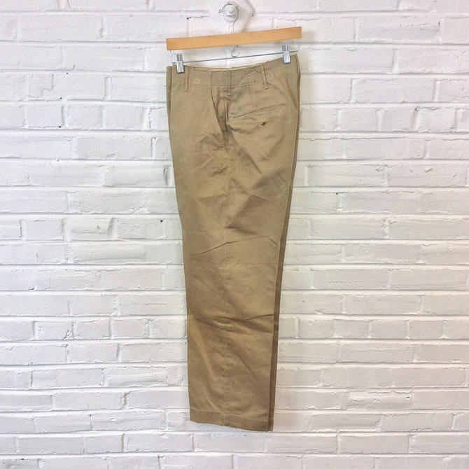 Vintage 1940s WWII US Army M-37 Cotton Khakis Chinos Trousers 