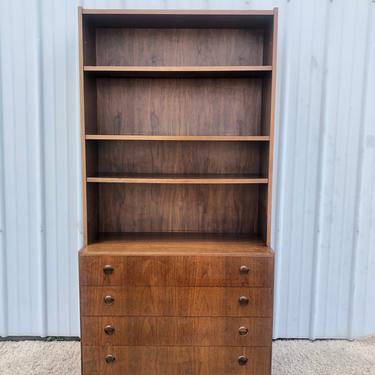 Vintage Scandinavian Shelving with 4 Drawers
