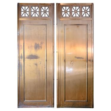 Art Deco Brass Elevator Door Panels