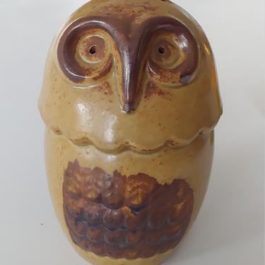 Vintage Owl Pottery Bank 