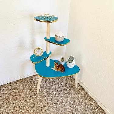 Atomic Tiered Side Table 