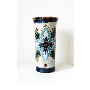 Vintage Mexican Ceramic Ken Edwards Tonala Vase 