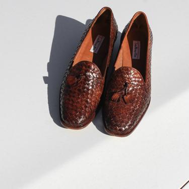 Woven Leather Loafers (8)