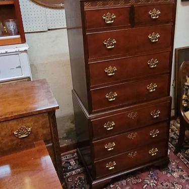 Baker Eight Drawer Chippendale Lingere Chest! 16x25x54