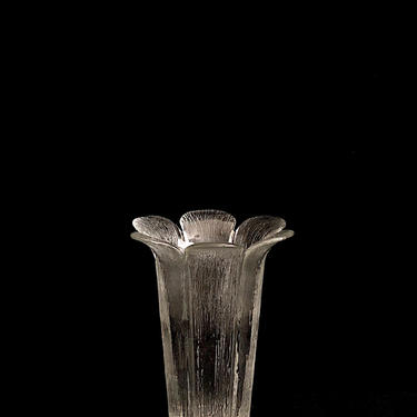 Vintage Mid Century Modern Lasisepat Mantsala Glassworks Scandinavian Art Glass 7&amp;quot; Petal Vase Pertti Kallioinen Finnish Design 