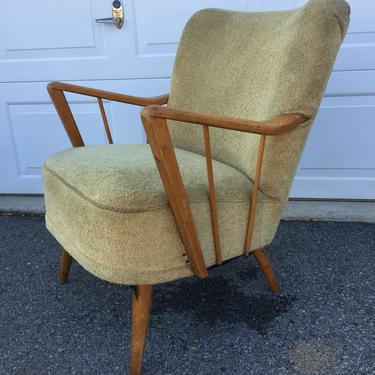 Blond Atomic Arm Chair AS IS or can restore to order 