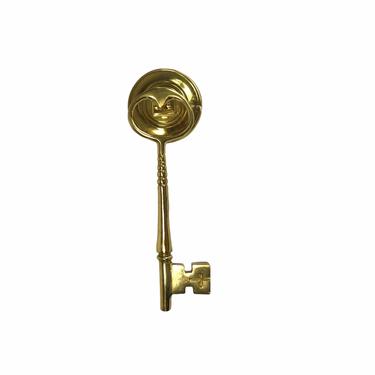 Vintage Brass Skeleton Key Door Knocker 