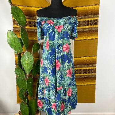 Reserved* Vintage Hilo Hattie Hawaiian Muumuu Hawaiian Luau Tiki Dress 