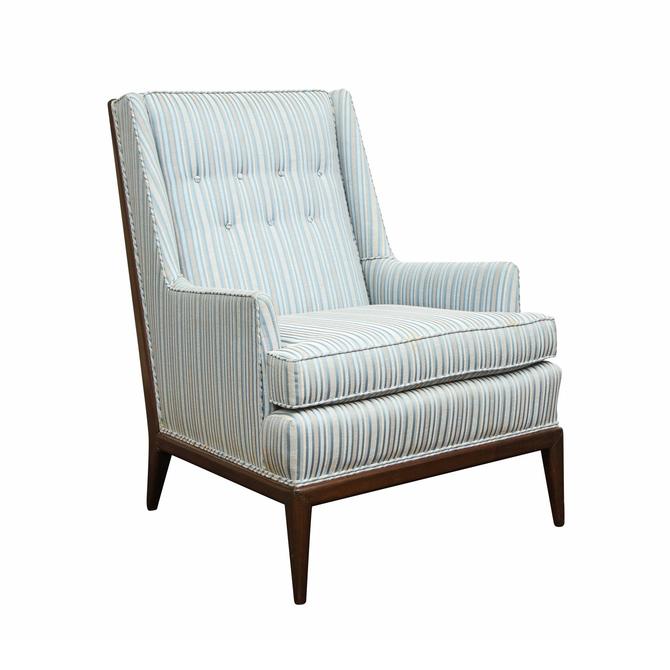 T.H. Robsjohn-Gibbings Style High Back Lounge Chair 1950s