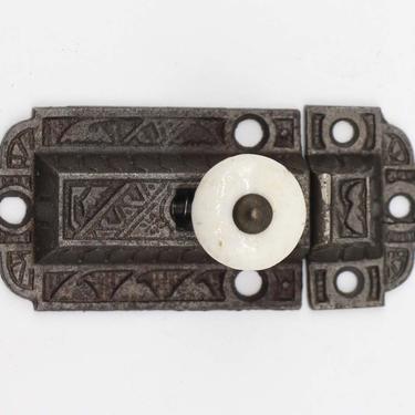 Antique 3.125 in. Aesthetic Cast Iron Cabinet Latch