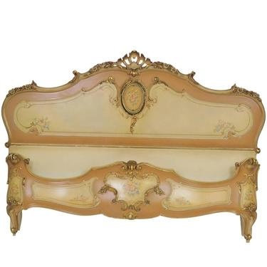 Venetian Style Paint Decorated Bed