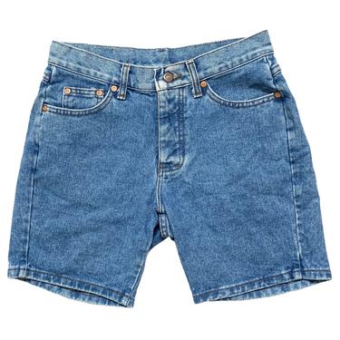 Vintage 1990s LEE Jean Shorts ~ measure 28 Waist ~ Denim ~ Mid Rise / Button Fly ~ Made in USA 