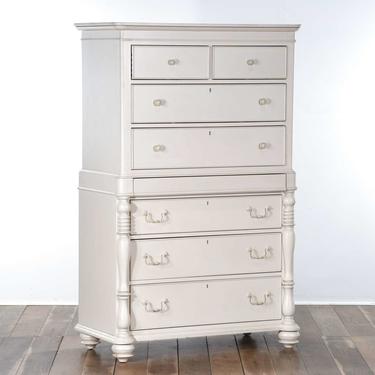 Universal White French Provincial Tall Dresser