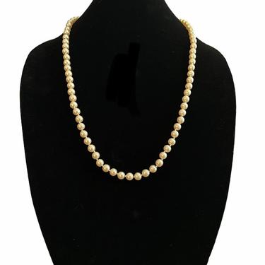 Long Strand Faux Pearls 