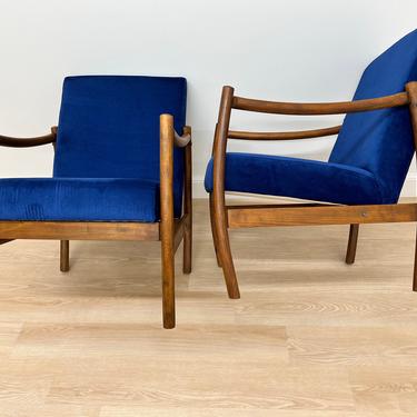 Mid Century Lounge  Chairs Made in Sweden 