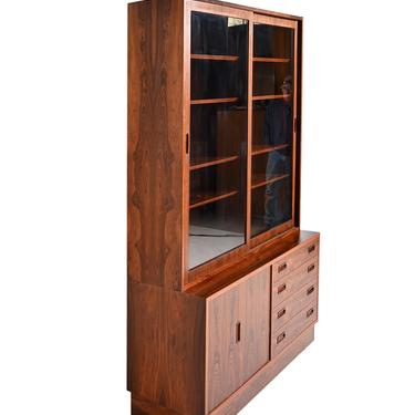 Rosewood Wall Unit Desk Bookcase Hutch Hundevad Danish Modern 