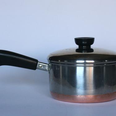 vintage revere ware 1.5 quart saucepan 1988 made in clinton illinois 