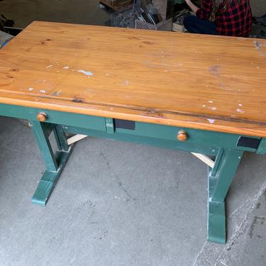 Wood drafting table 35H x 47W x 25.5D