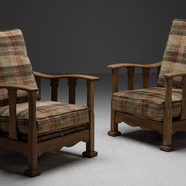 Pair of Heal's Recliner Armchairs