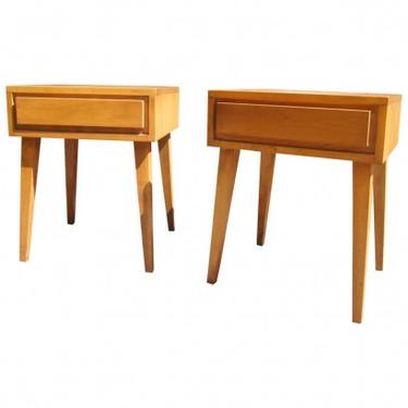 Pair of Modernmates Birch Nightstand by Leslie Diamond for Conant Ball