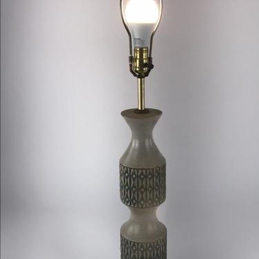 Tall ceramic painted lamp