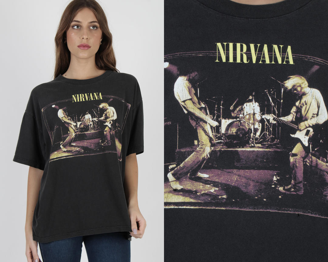 1996 Nirvana T Shirt / 1990s Muddy Banks Tour T Shirt / 90s 1996 Nirvana T Shirt / 1990s Muddy Banks Tour T Shirt / 90s