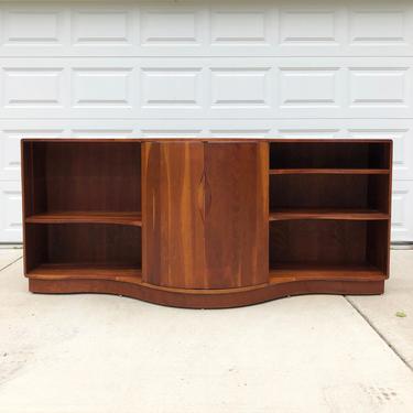 vintage American studio craft furniture credenza sculptural cabinet 