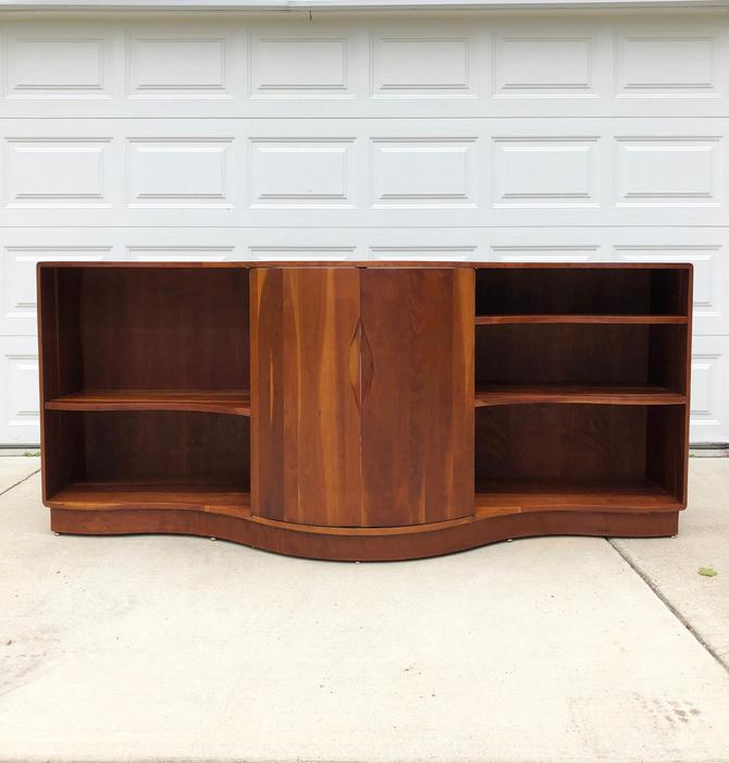 vintage American studio craft furniture credenza sculptural cabinet 