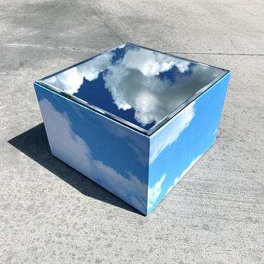 Cloud Cubes with beveled mirror top 