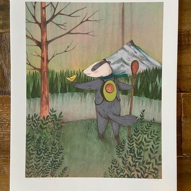 " Beau loves Hiking" Art Print