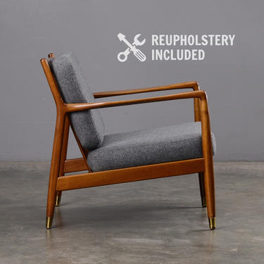 Mid Century Lounge Chair Folke Ohlsson Dux Danish Modern 