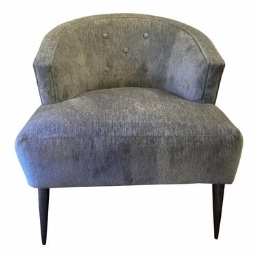 Caracole Modern Gray Tufted Chat Away Accent Chair