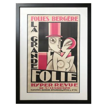 Original Poster for a Review at the &quot;Folie Bergere&quot; in Paris