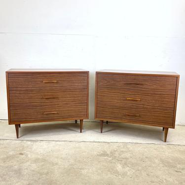 Pair Mid-Century Modern Dressers 