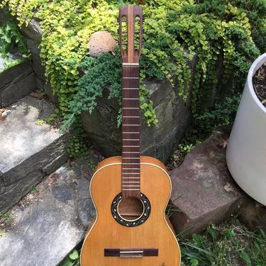 Vintage Klair Parlor Guitar Inlaid MOP Acoustic 6 String 