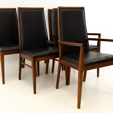 Merton Gershun for Dillingham Walnut Dining Chairs