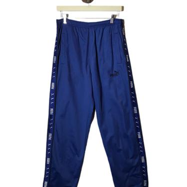 (M) Puma Blue/White Track Pants 061021 LM