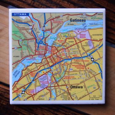 2004 Ottawa Canada Map Coaster. Ottawa Map. City Gift Canada. Décor Canadian. Ontario Map. Capital City. University of Ottawa. Canada Travel 