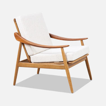 Kurt Østervig Model-301 Teak & Oak Reclining Lounge Chair for Jason Møbler 