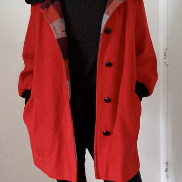Miss Penguin Red Winter Coat 