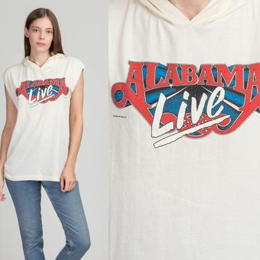 1983 Alabama Live Hooded Tank - Large | Vintage 80s Band Graphic Muscle Tee 