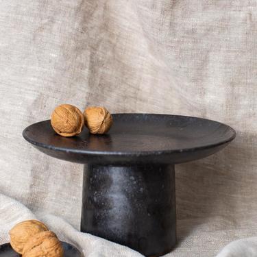 Matte Black Ceramic Pedestal