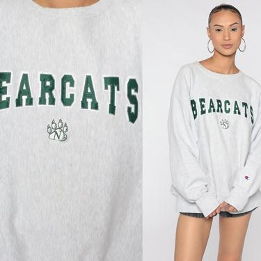 Northwest Missouri State Bearcats Sweatshirt 90s University Sweatshirt 90s Shirt Graphic College Sweater Vintage Grey Extra Large xl 