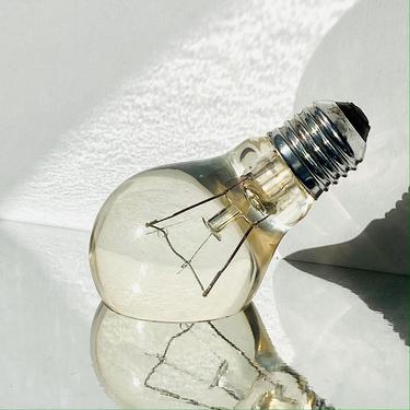 Vintage Pop Art Lucite Light Bulb Paperweight