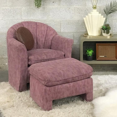 LOCAL PICKUP ONLY ------------ Vintage Lounge Chair + Ottoman 
